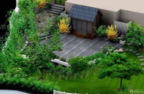 欧式别墅庭院景观花园设计图片