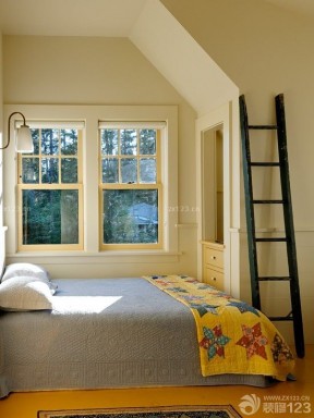 房子小空间卧室装修设计图片大全内设梯子 