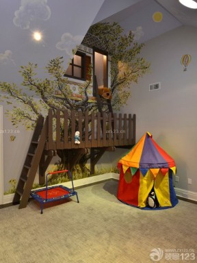 房子装修设计图片大全内设梯子 儿童房间装修