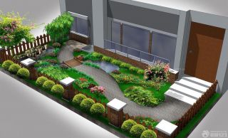 欧式别墅庭院花园设计效果图