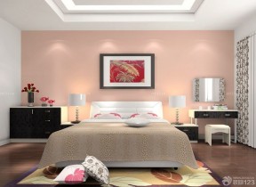 最新现代风格房子双人床装修设计图片大全90方三房