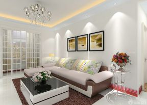 现代风格房子转角沙发装修设计图片大全90方三房