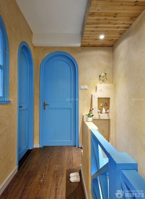 农村别墅室内设计 美式地中海混搭风格效果图