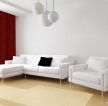 玫瑰园别墅白色组合沙发装修效果图片