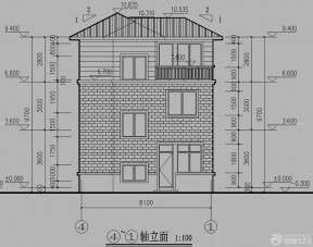 最新別墅立面設計圖紙