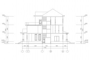 农村三层别墅房屋立面设计图