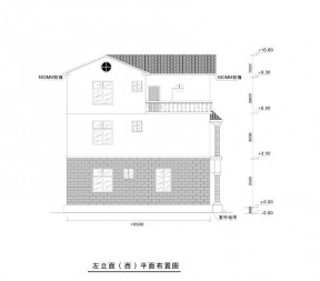 农村三层别墅立面户型设计图