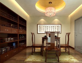 現(xiàn)代中式裝修樣板間 茶室設(shè)計(jì)