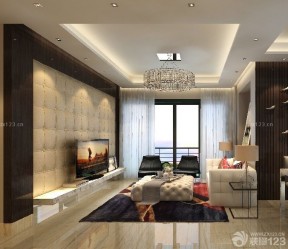小戶型電視墻裝修效果圖大全2020圖片 電視背景墻軟包