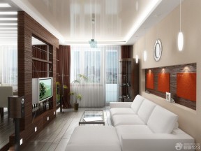 2020小戶型裝修 沙發(fā)背景墻裝修效果圖片
