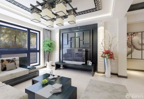 中式客廳電視背景墻效果圖 電視背景墻造型設(shè)計(jì)