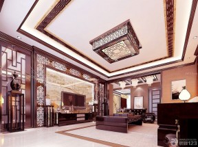 中式客廳電視背景墻效果圖 家裝設(shè)計(jì)效果圖大全