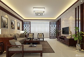 中式房子裝修設(shè)計(jì)圖片大全 客廳沙發(fā)背景裝飾畫(huà)