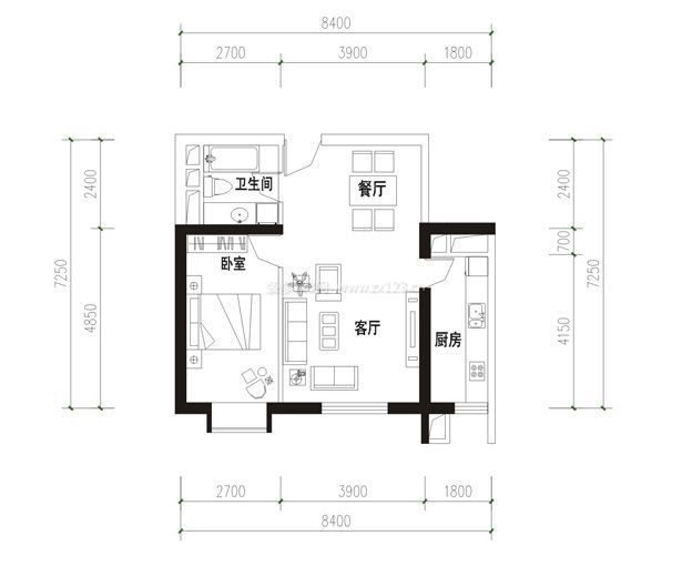 2023最新40平米經(jīng)典小戶型室內(nèi)平面圖欣賞