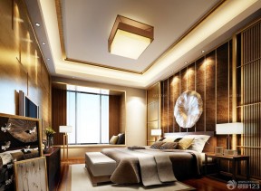 簡(jiǎn)約裝修效果圖三室兩廳 臥室床頭背景墻