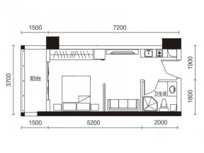 40平米鄉(xiāng)村小戶型平面圖