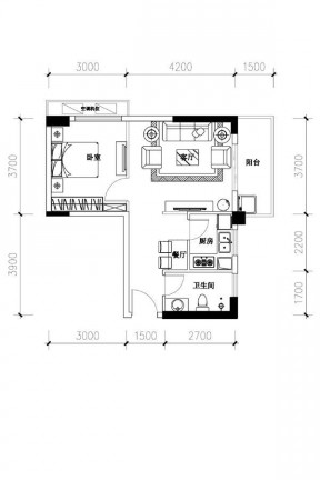 最新40平米小戶型房子室內(nèi)設(shè)計平面圖 