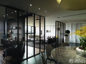 室內(nèi)玻璃隔斷 餐廳隔斷裝修效果圖