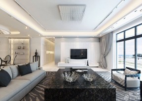 客廳電視墻裝修設(shè)計(jì) 三室兩廳裝修圖片