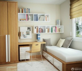 小户型多功能沙发床 书房设计效果图