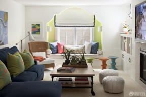 客厅色彩搭配 飘窗设计