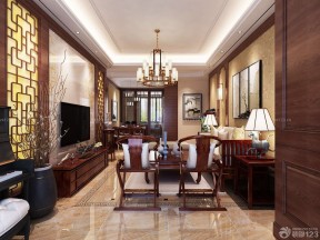 中式風(fēng)格家裝效果圖 家庭客廳裝修效果圖