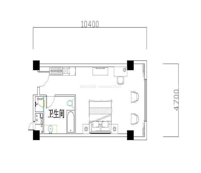 最新50平米小户型室内设计平面图