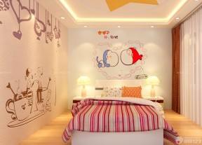 经典家装硅藻泥背景墙设计装修效果图儿童卧室