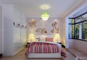家装硅藻泥背景墙设计装修效果图片儿童卧室