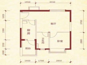 家裝50平米小戶(hù)型住宅室內(nèi)設(shè)計(jì)平面圖