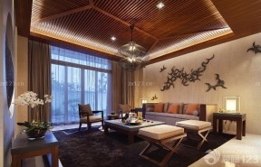 客廳吊頂裝潢 現(xiàn)代中式風格