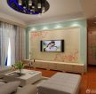 现代风格家装客厅电视硅藻泥背景墙装修效果图片