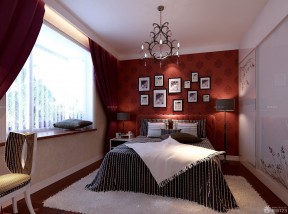 现代温馨卧室设计装修样板间40平方房子