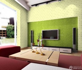 客厅电视硅藻泥背景墙效果图 客厅装修效果图