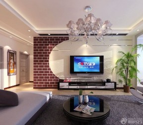 客廳電視硅藻泥背景墻效果圖 家裝現(xiàn)代風(fēng)格