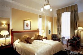 酒店房间黄色墙面装修效果图片