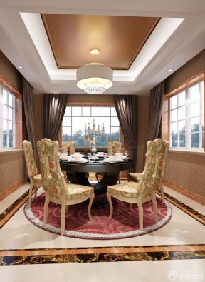 别墅设计图纸及家装餐桌椅子装修效果图片