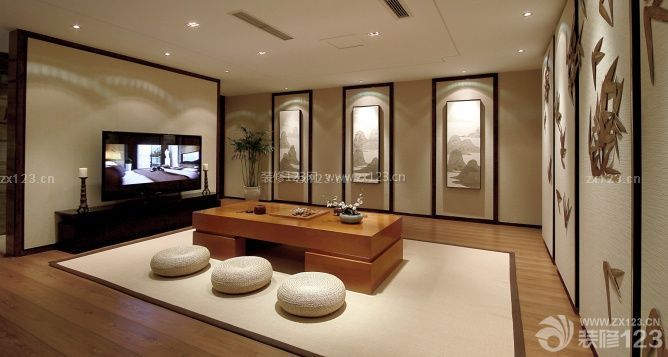 新中式别墅茶室设计图片