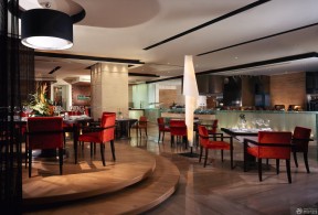 酒店餐廳裝修效果圖 錯(cuò)層樓梯裝修效果圖