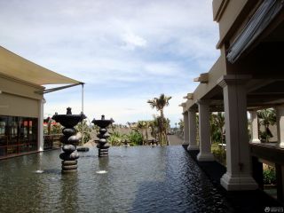 度假酒店喷泉设计效果图片