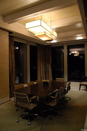 小型酒店装修图片 会议室吊顶装修效果图片