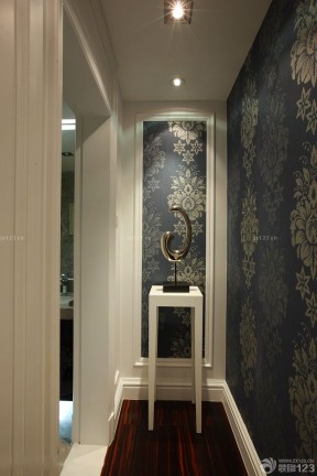 房子装修设计图片大全140平 欧式花纹壁纸装修效果图片