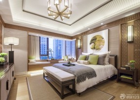 中式別墅設(shè)計效果圖 主臥室設(shè)計