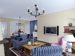 房子装修设计图片大全南北80平 客厅沙发摆放装修效果图片
