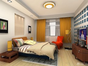 房子美式卧室家具装修设计图片大全南北80平