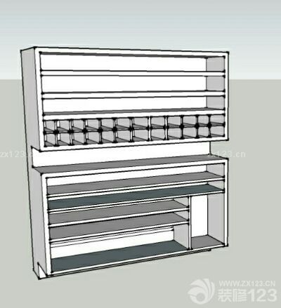 木工進行時。附張我用sketchup繪制的鞋柜。