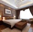 酒店公寓房间纯色窗帘装修效果图片