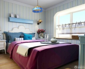 地中海和美式风格混搭 小卧室装修效果图片
