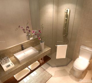 快捷酒店卫生间浴室装修设计图 
