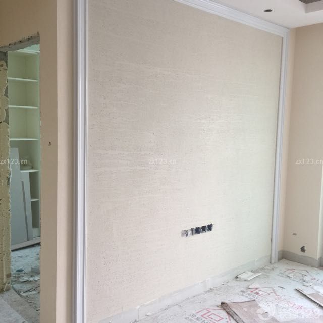 硅藻泥完工咯！還不錯。